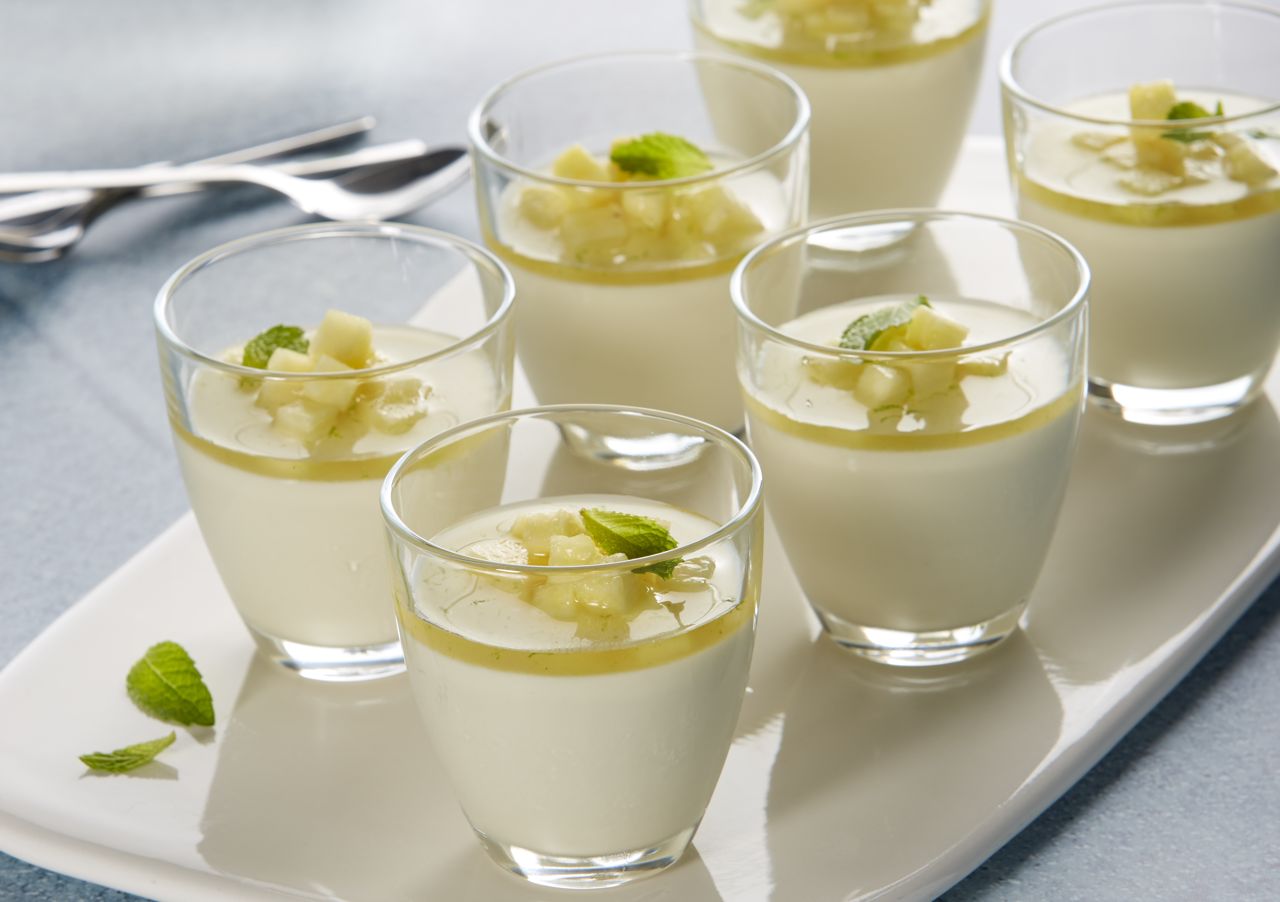 Coconut & Lime Panna Cotta with Ginger Lime Syrup | Bulla