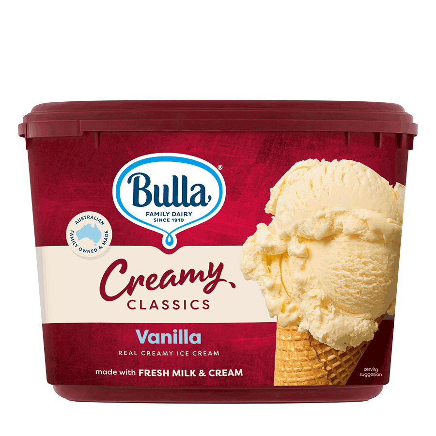 Bulla Creamy Classics Ice Cream Tubs Vanilla Bulla