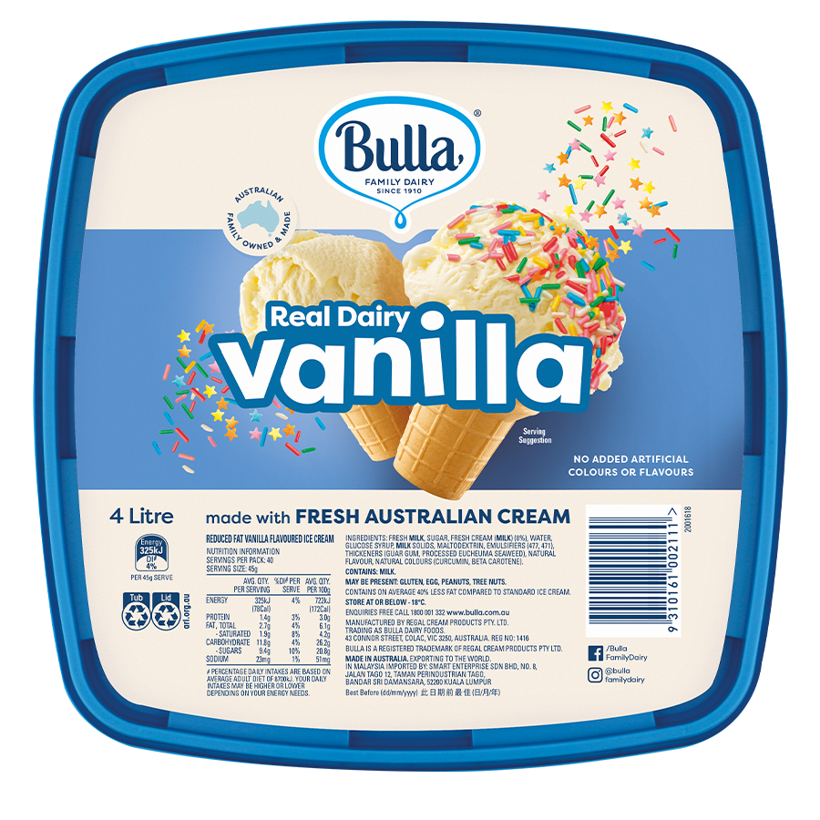Bulla Real Dairy – Vanilla