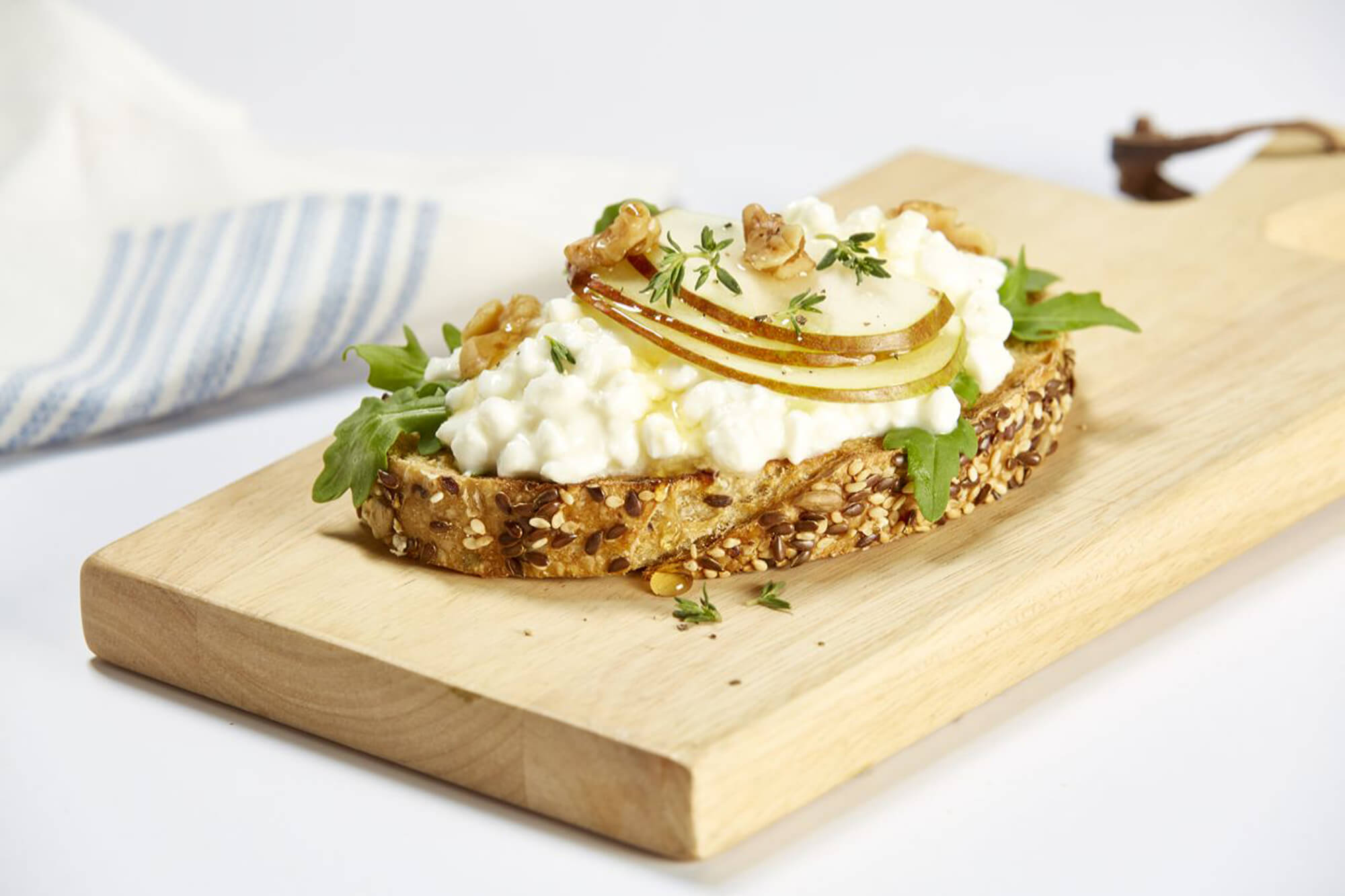 Cheese toast with pear, walnut & honey | Bulla
