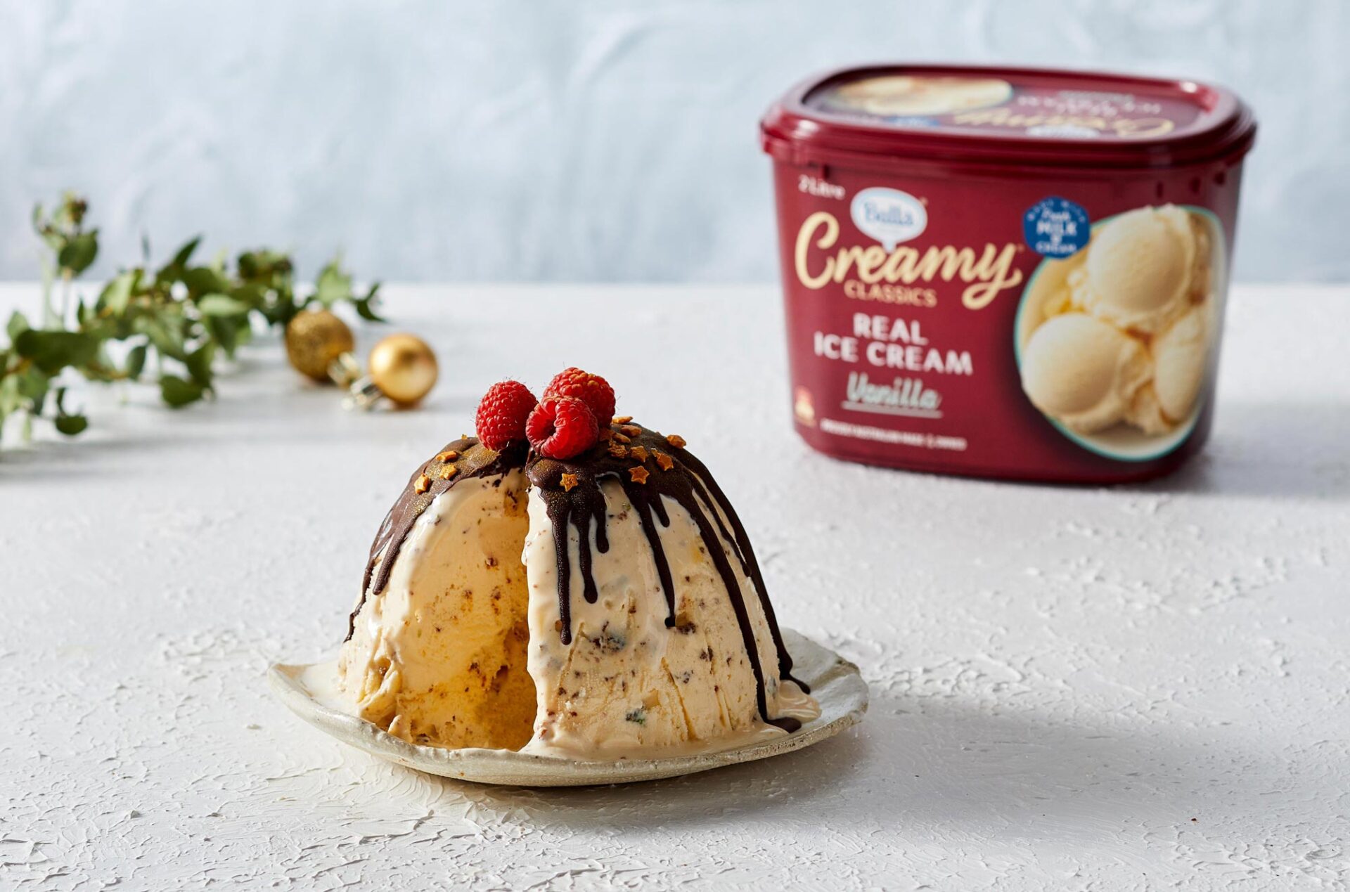 Christmas Ice Cream Pudding | Bulla