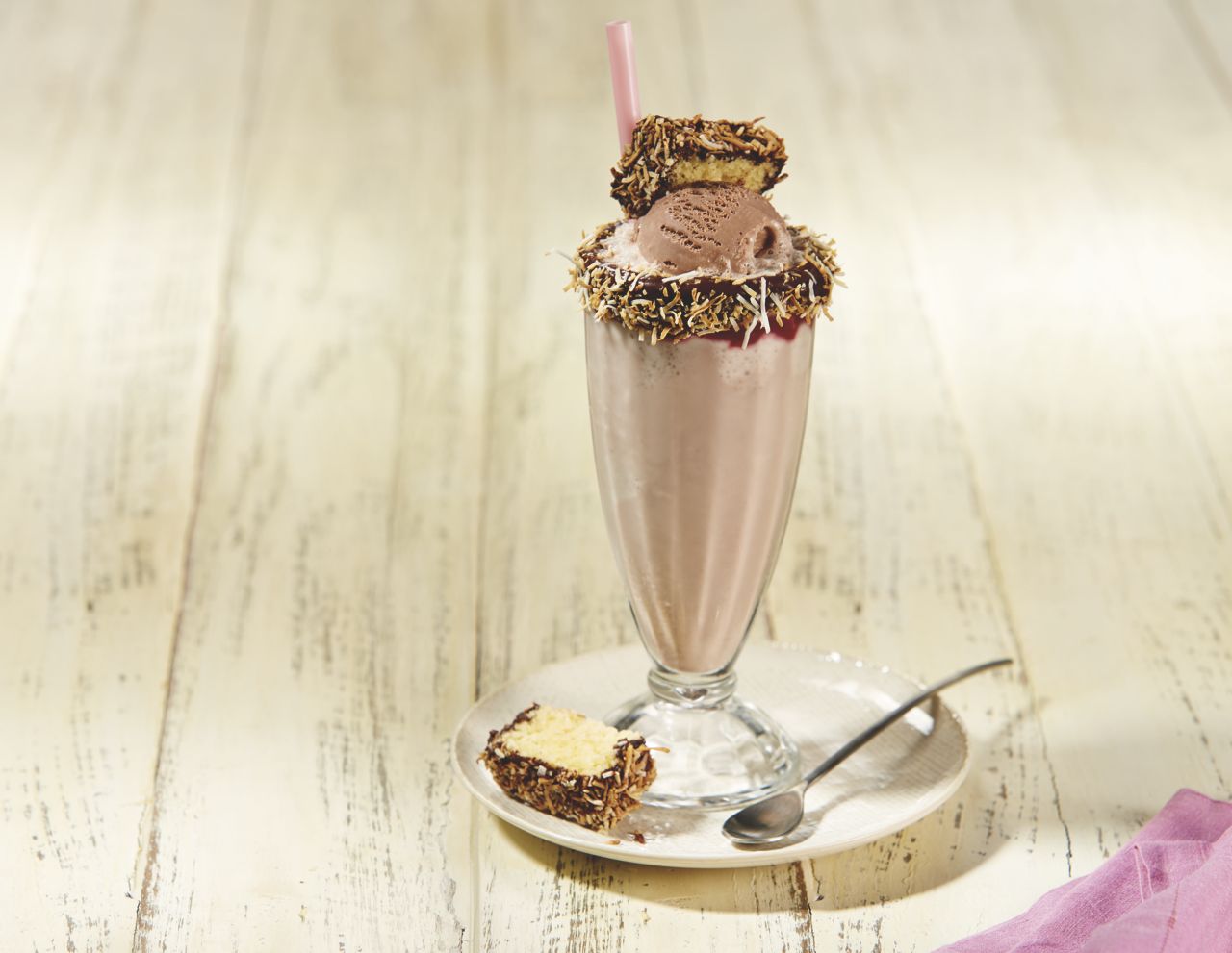 Decadent lamington thickshake | Bulla