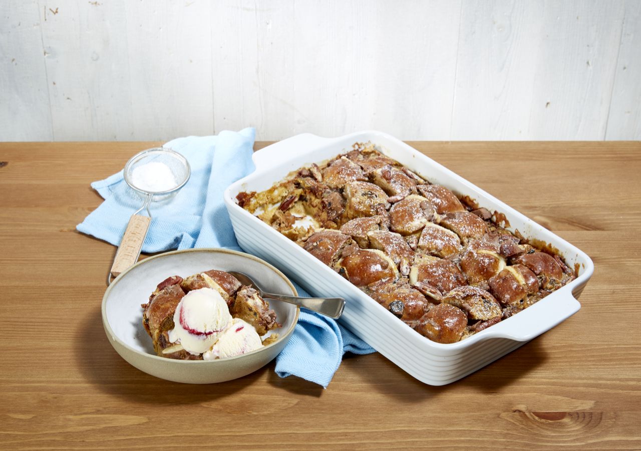 Kirsten Tibballs’ Hot Cross Bun Pudding | Bulla