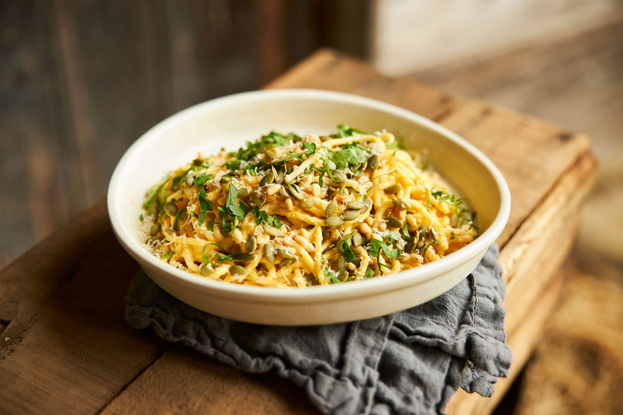 Michael Weldon's Creamy Pumpkin Pasta Bulla