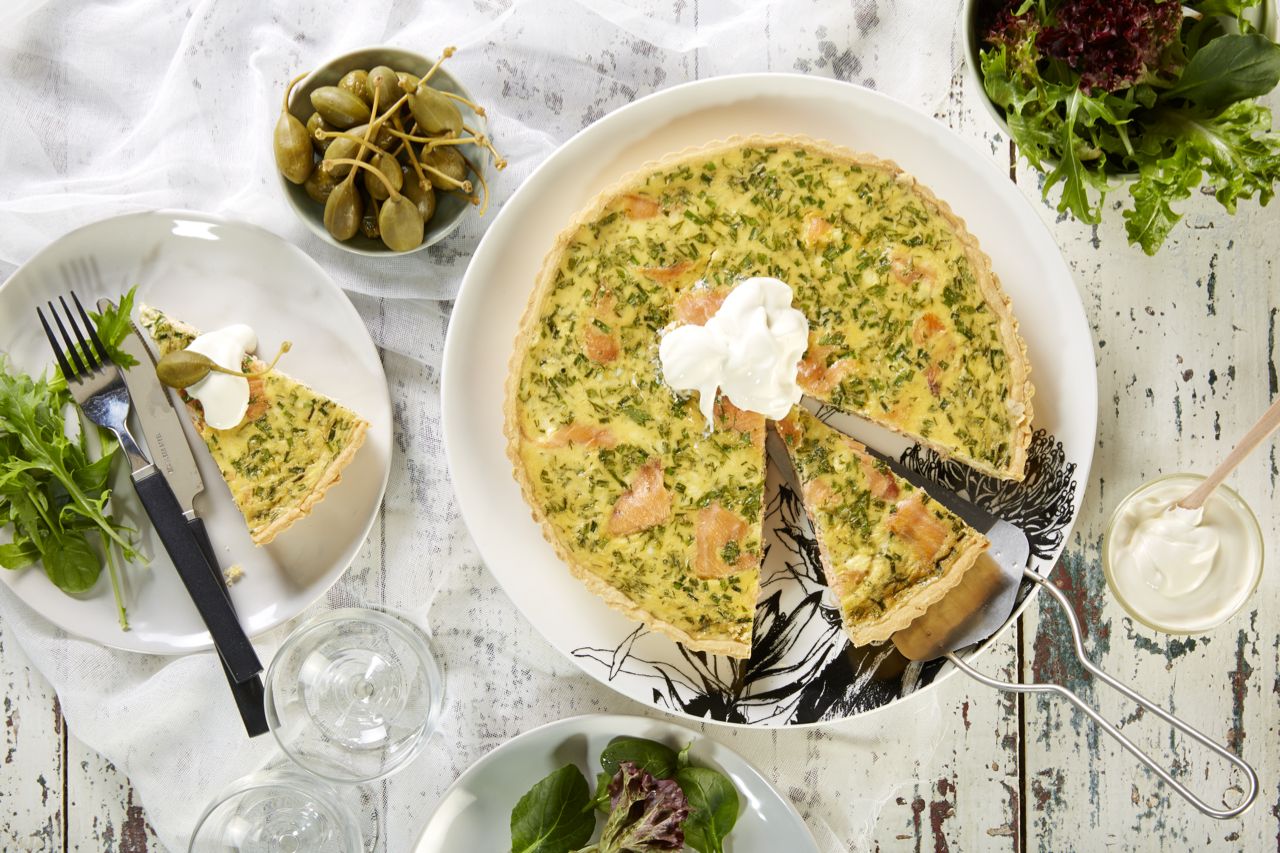 Salmon, Herb & Crème Fraîche Tarts | Bulla