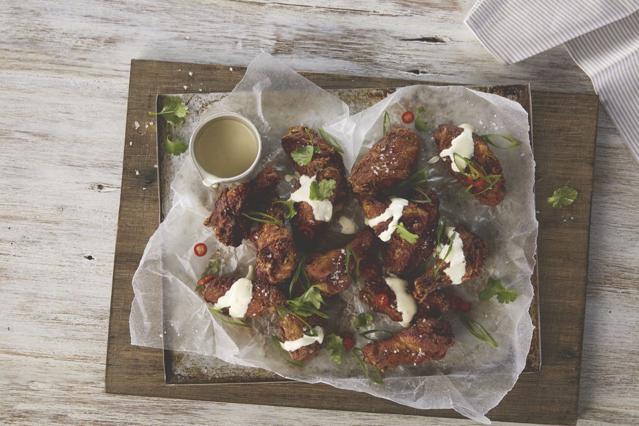 Spiced Fried Chicken with Lemon Sour Cream | Bulla