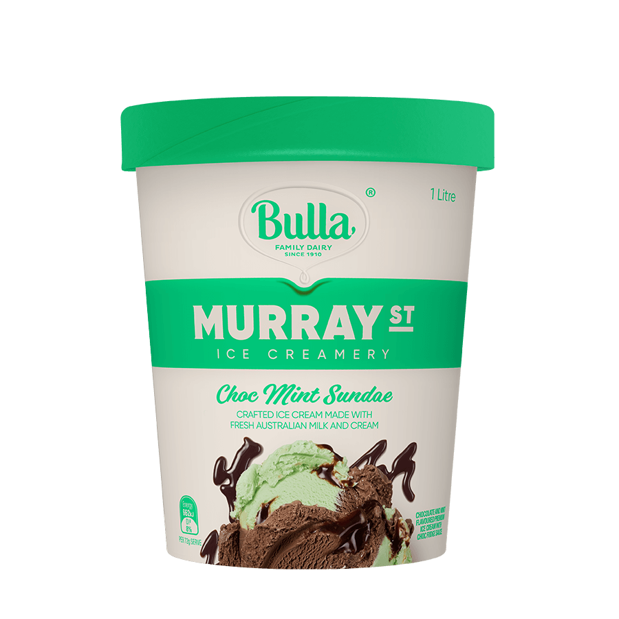 Bulla Murray Street Ice Creamery – Choc Mint Sundae