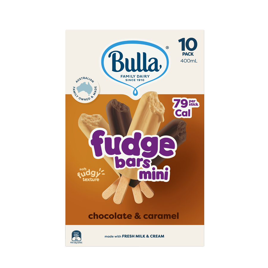 Bulla Mini Fudge Bars – Chocolate & Caramel